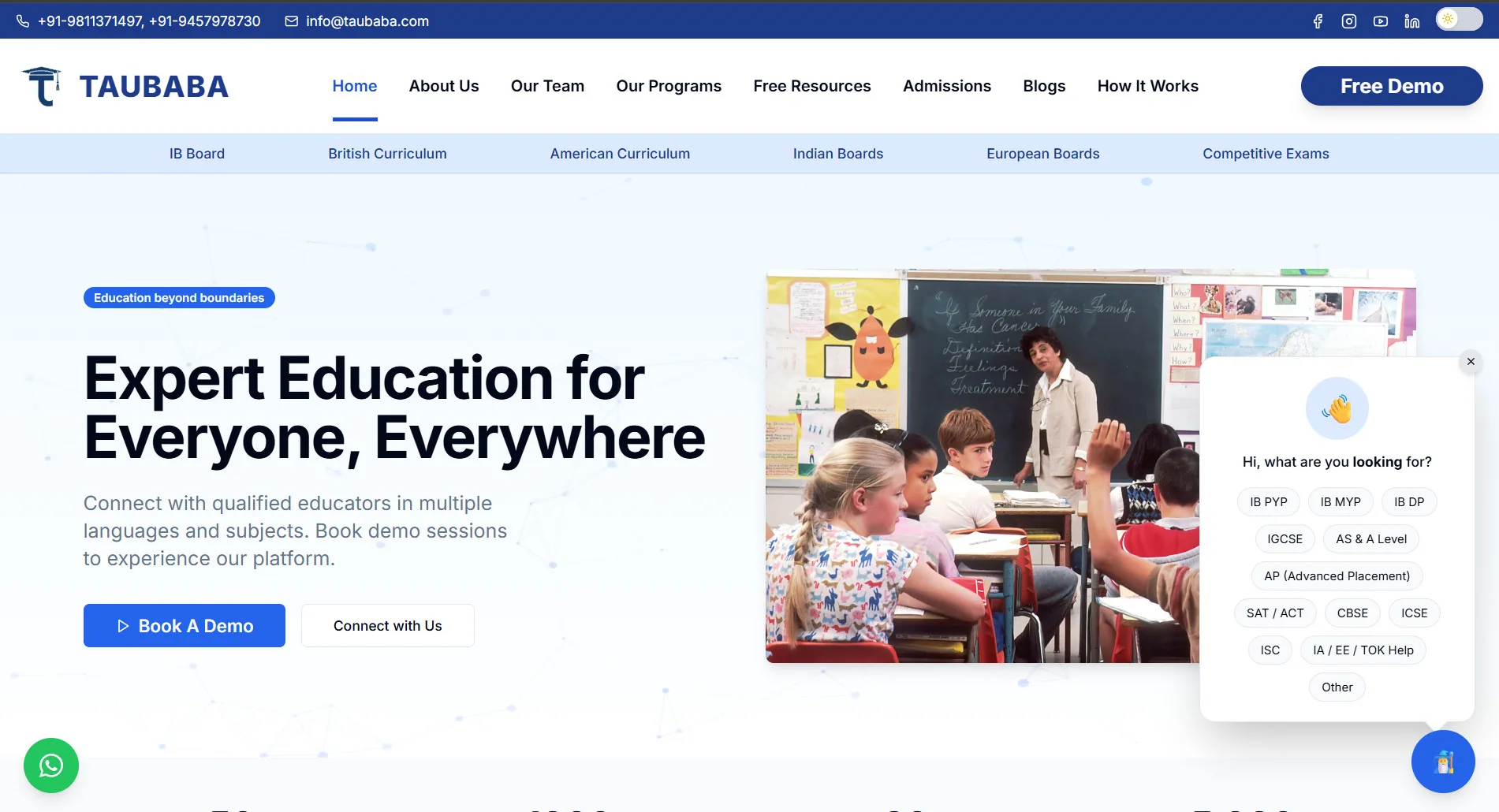 TauBaba — live product built by CodeBlimp